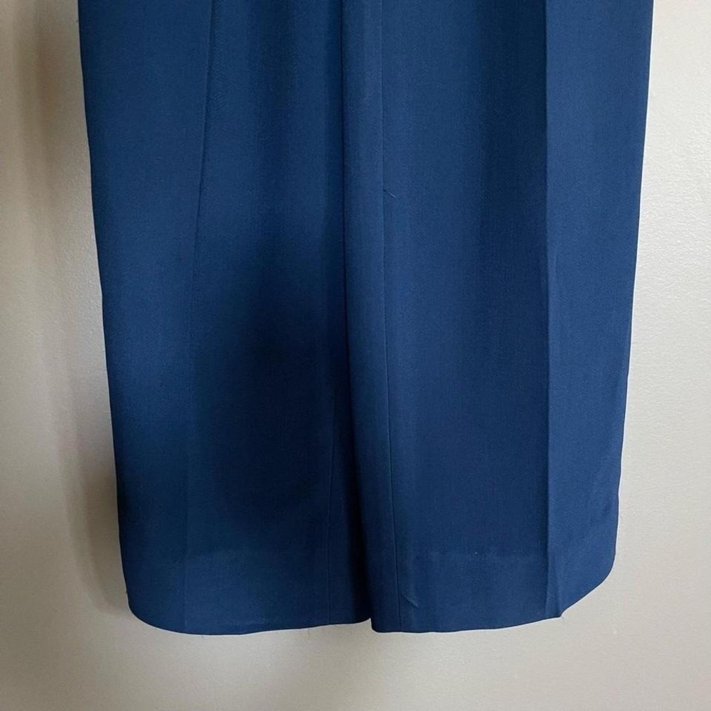 Saloni Bernadette Jumpsuit in Navy Blue Size 2 Sheer Embroidered Dot Chic Sexy - Picture 7 of 8